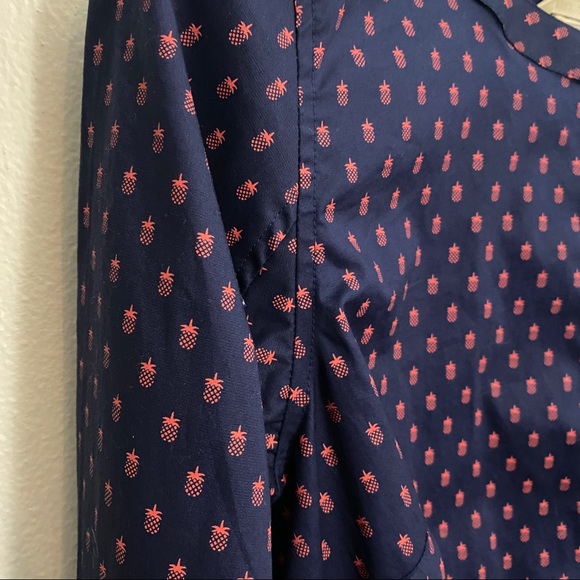 Duluth Trading Co Mini Pineapple Print Tunic Top - Picture 3 of 8